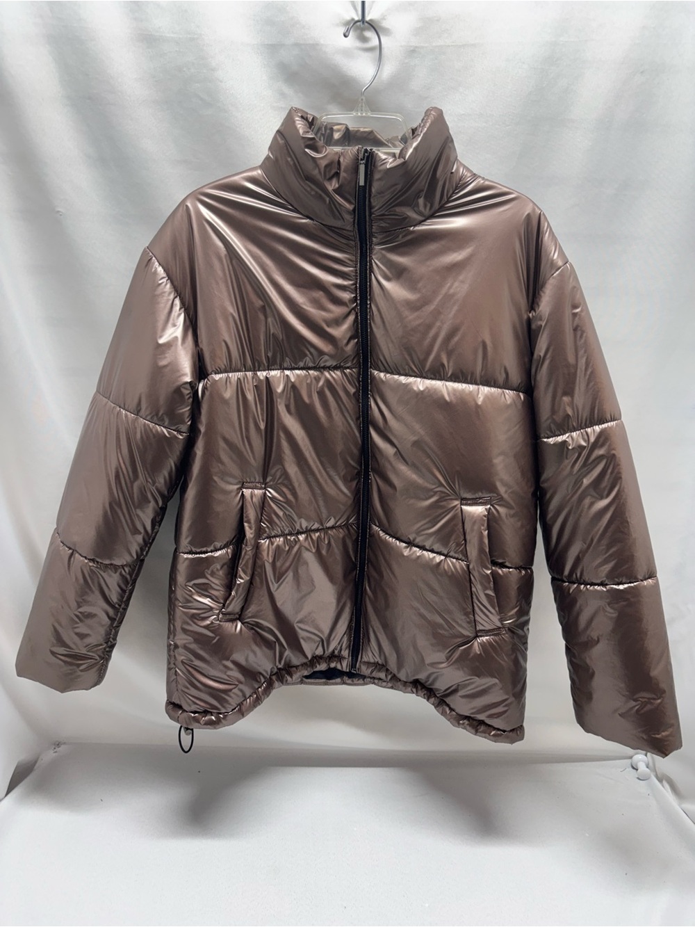 TARGET A New Day Puffer Jacket - Color: Metallic Bronze Full Zip  - Size: Medium
